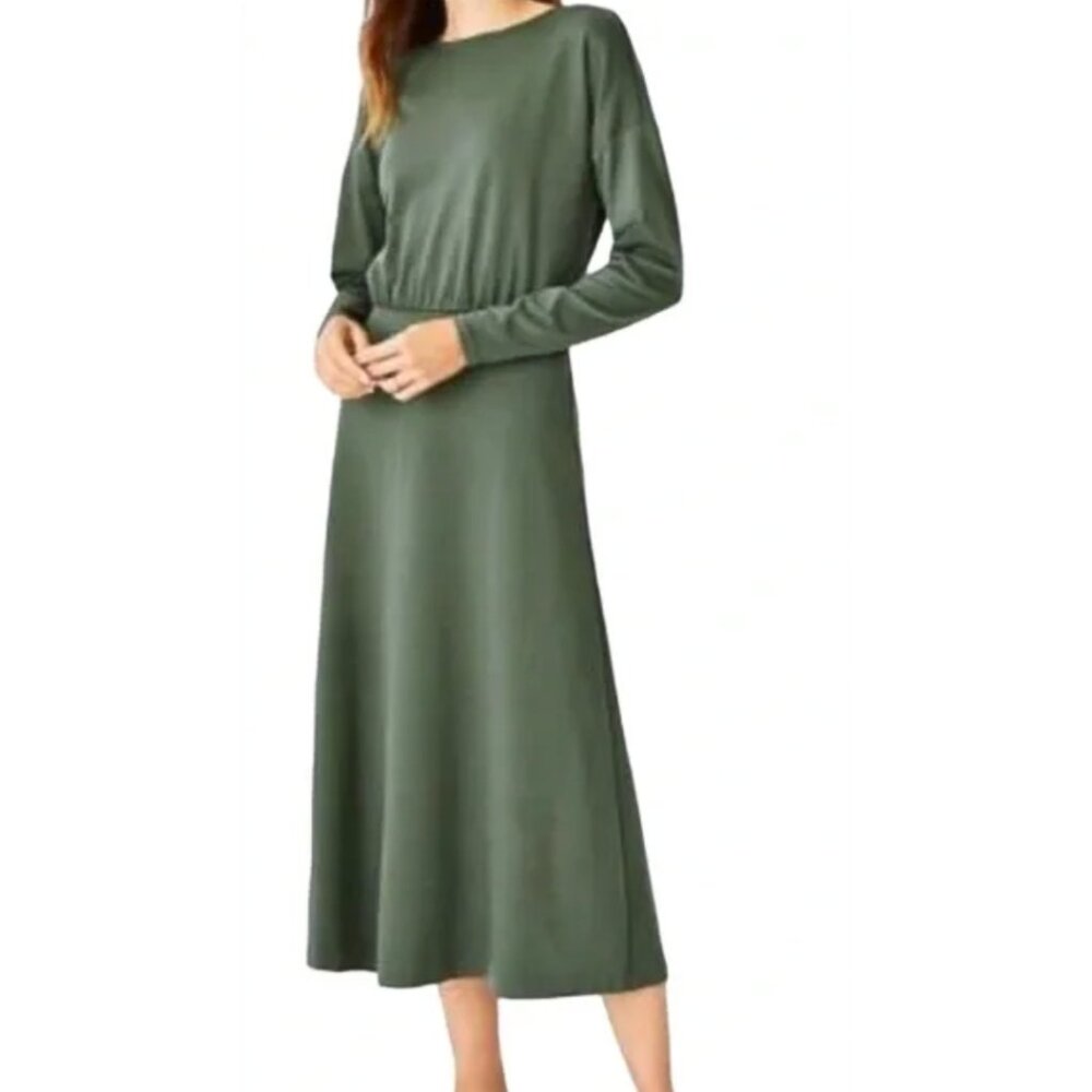 Ann Taylor Green Midi Dress